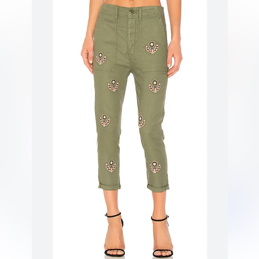 The Great Embroidered The Slouch Army Pant Size 26